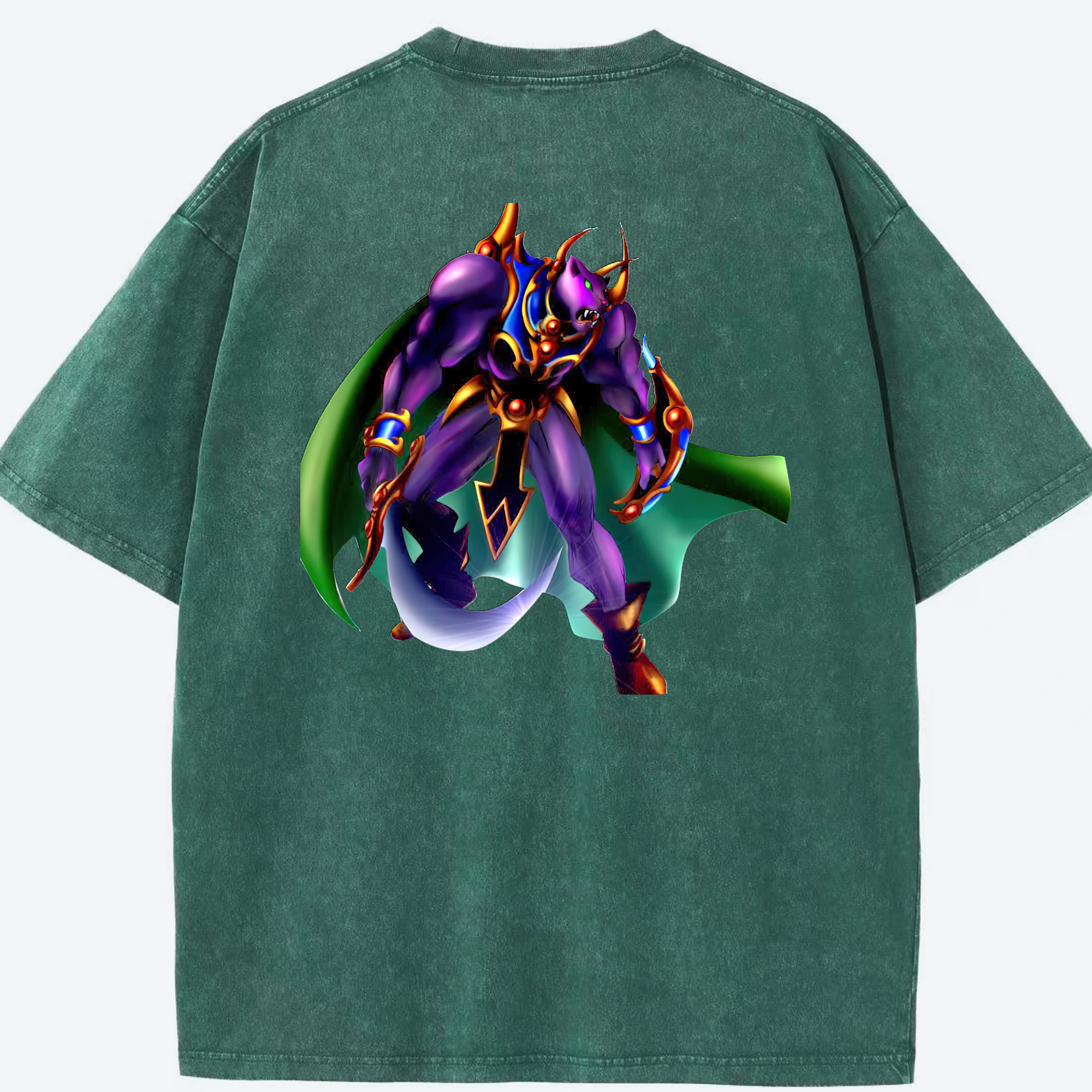 （画像用） 遊☆戯☆王 Yu-Gi-Oh! 綿100% ヴィンテージ風 半袖Tシャツ（背面プリント）